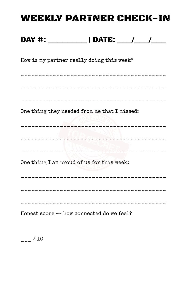 Weekly Partner Check-In